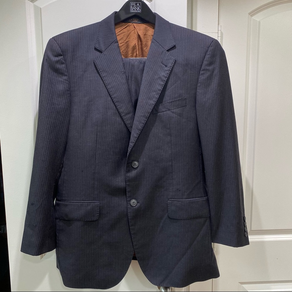 Used men’s Jos. A. Banks pinstripe 2 pc suit